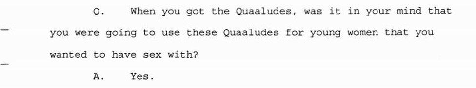 Screengrab of deposition documents 07 July 2015