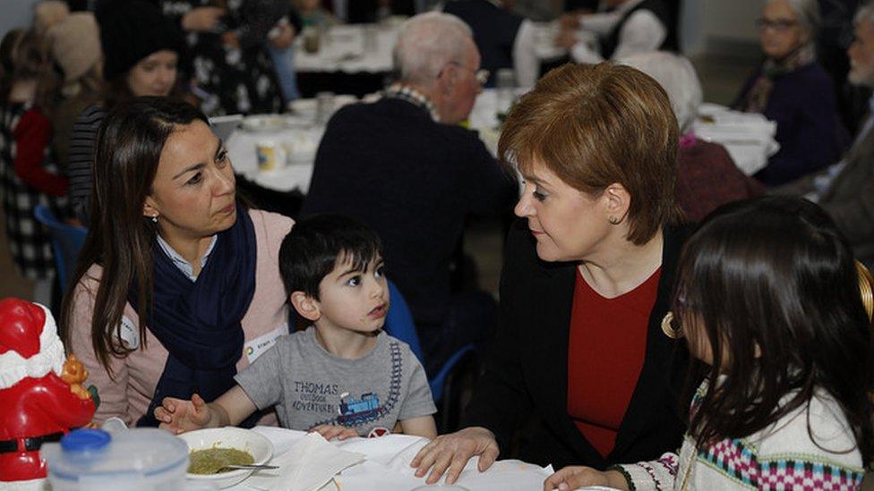 Nicola Sturgeon at the Woodlands Community Cafe