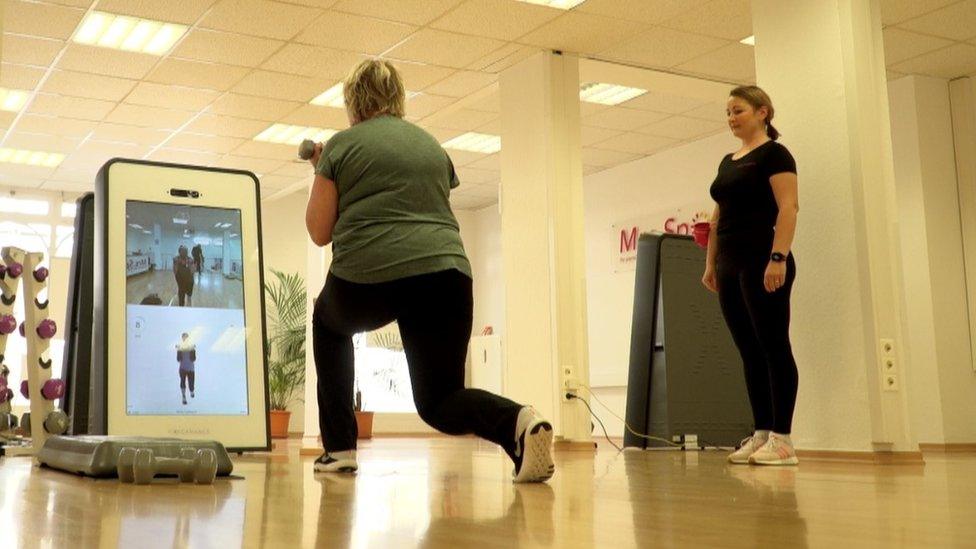 Germans at a gym