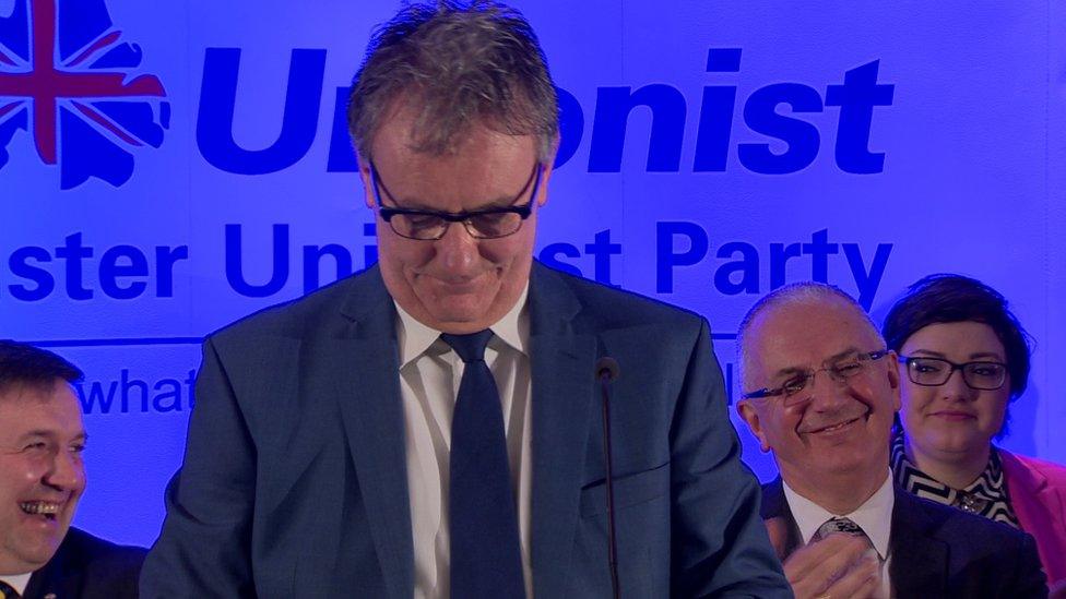 Mr Nesbitt joked that he was reassured to know Danny Kennedy, sitting behind him, had been listening to his comments on the BBC's Sunday Politics programme