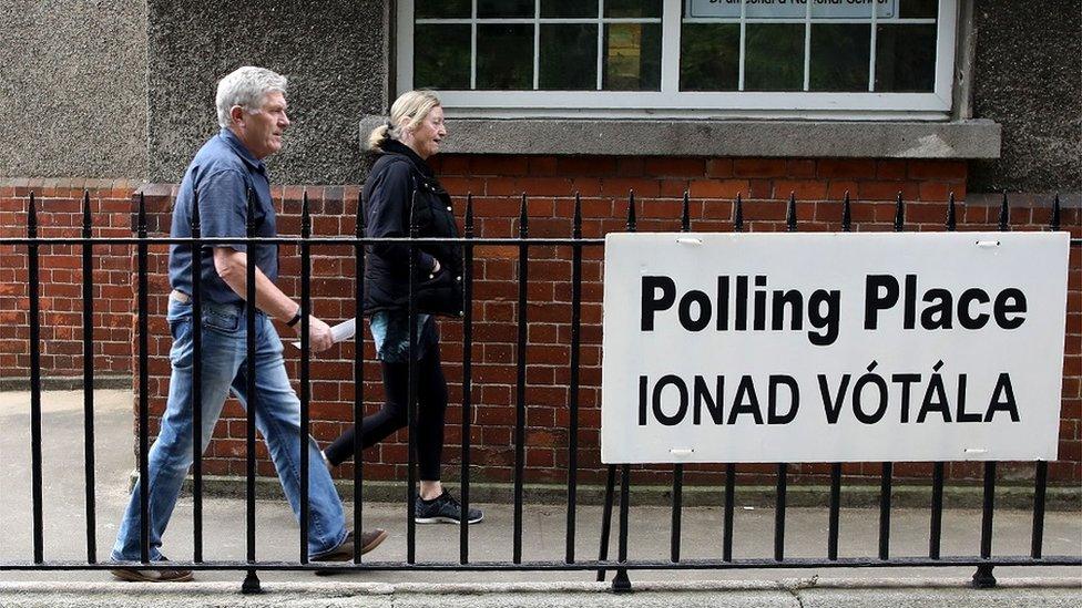 Irish polling station