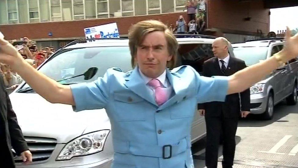 Steve Coogan as Alan Partridge at Anglia Square, Norfolk for Alpha Papa premiere