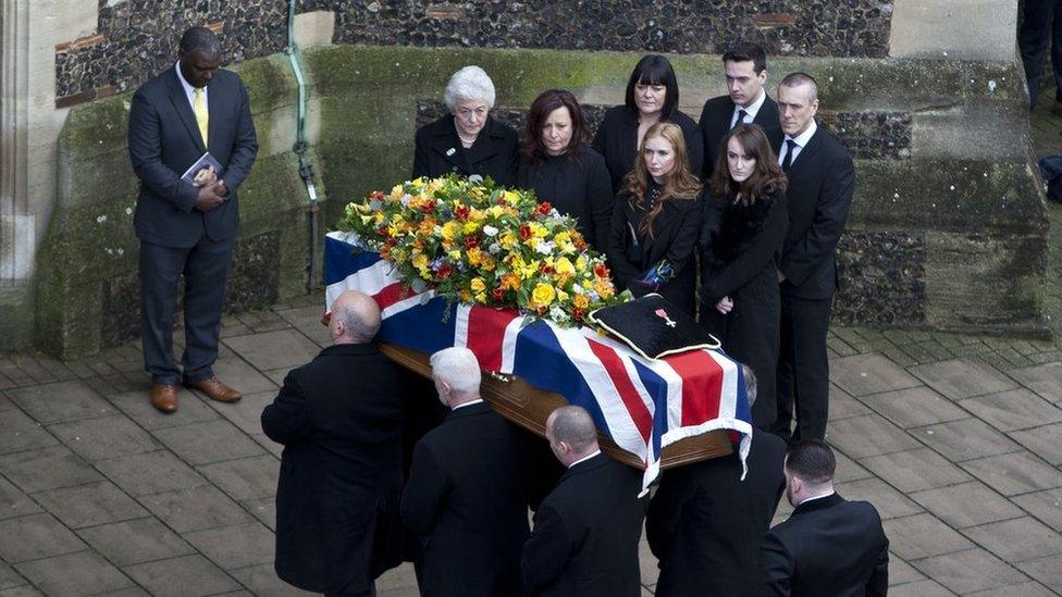 Graham Taylor's coffin