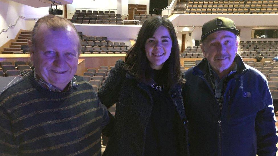 Eddie and George Furey spoke to Sunday News presenter Jayne McCormack at Belfast's Waterfront Hall