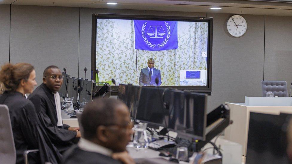 Dominic Ongwen appears by video link for Wednesday's hearing