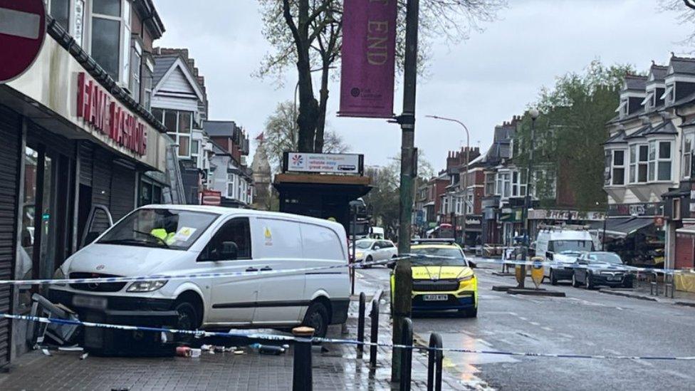 Narborough Road Leicester crash