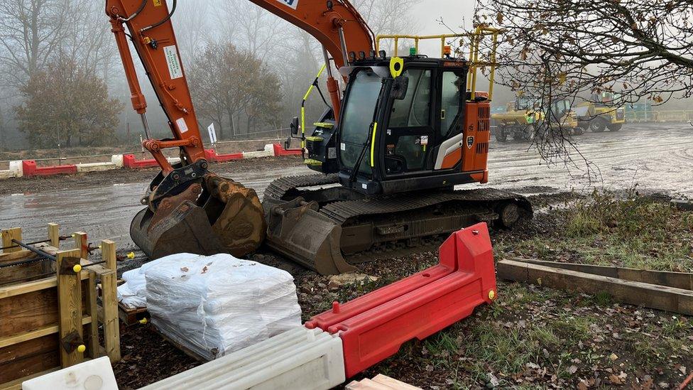 Roadworks on the M25