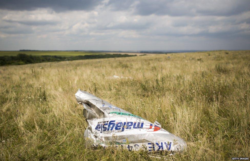 Piece of MH17 wreckage