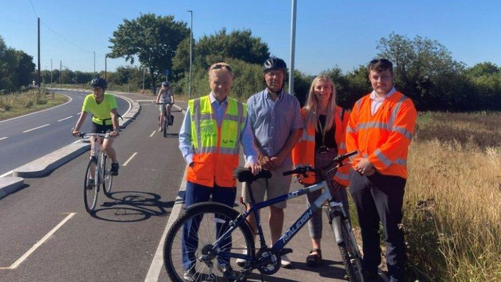 Neil Clarke and the team behind the cycle path