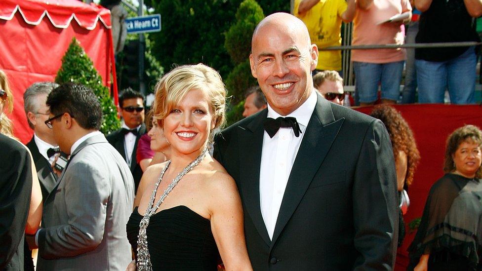 Ashley Jensen and Terence Beesley at the Emmys