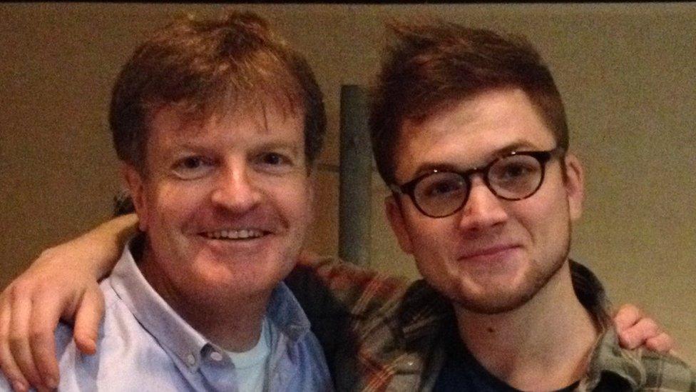 Michael Dore with Taron Egerton