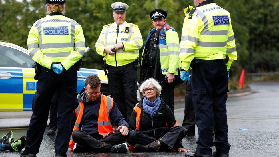 Insulate Britain protest near Heathrow