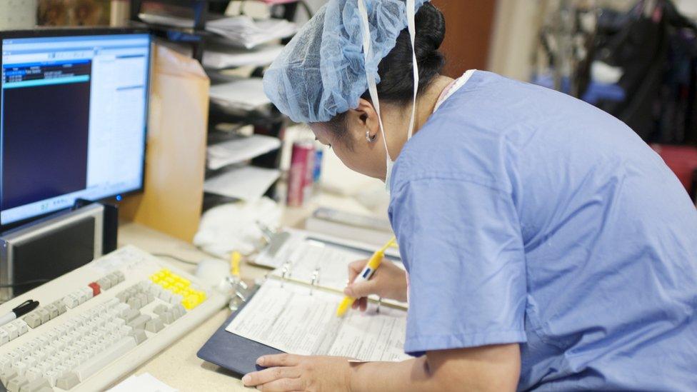 Nurse at a desk