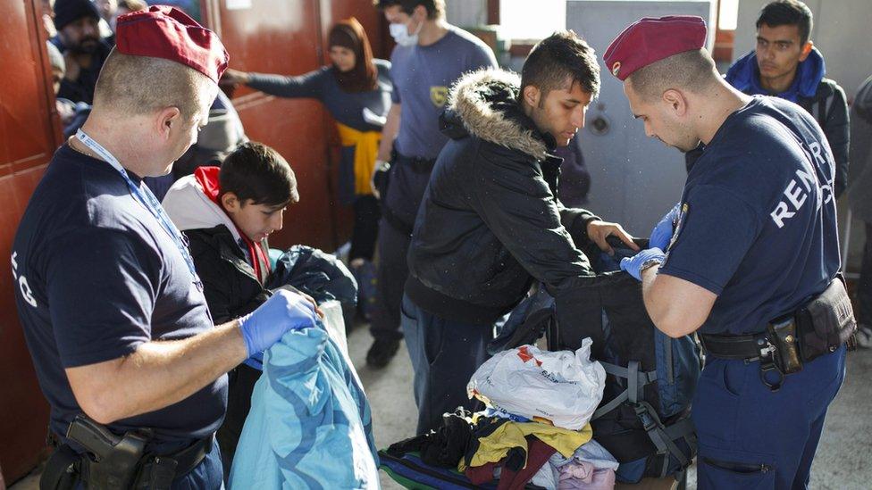 Checks on Slovenia-Hungary border