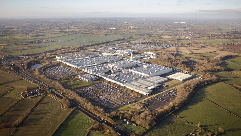 The Toyota plant at Burnaston