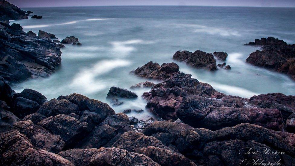 The sea at Southgate, Gower Peninsula