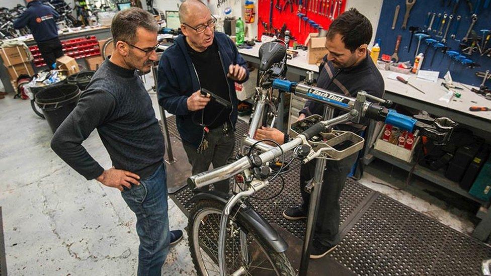 The Build a Bike workshop