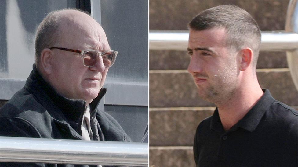 James Moss and Sam Miller, outside Newcastle Crown Court