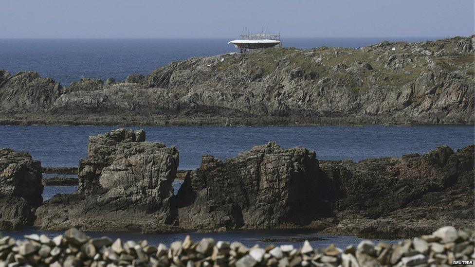 A Star Wars film set being built at Malin Head in County Donegal