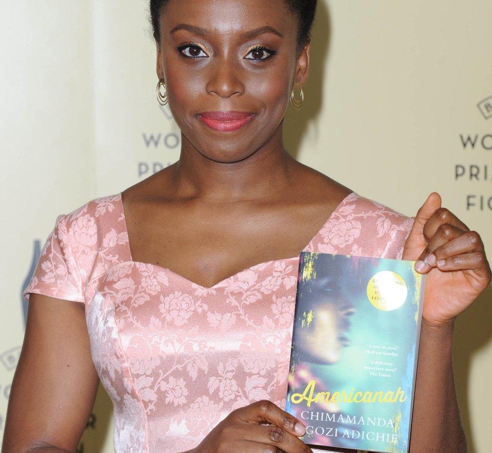 Chimamanda Ngozi Adichie in 2014 with her novel Americanah