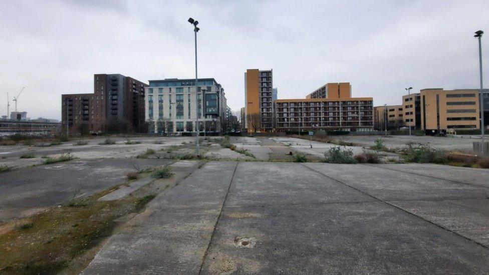 Brownfield site in Leeds that would be used