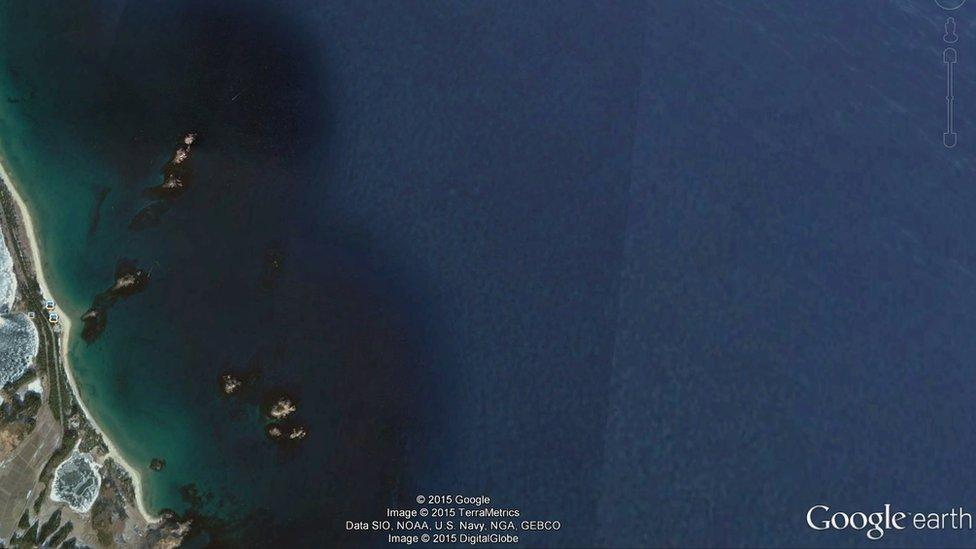 Google Earth: Sijung Beach