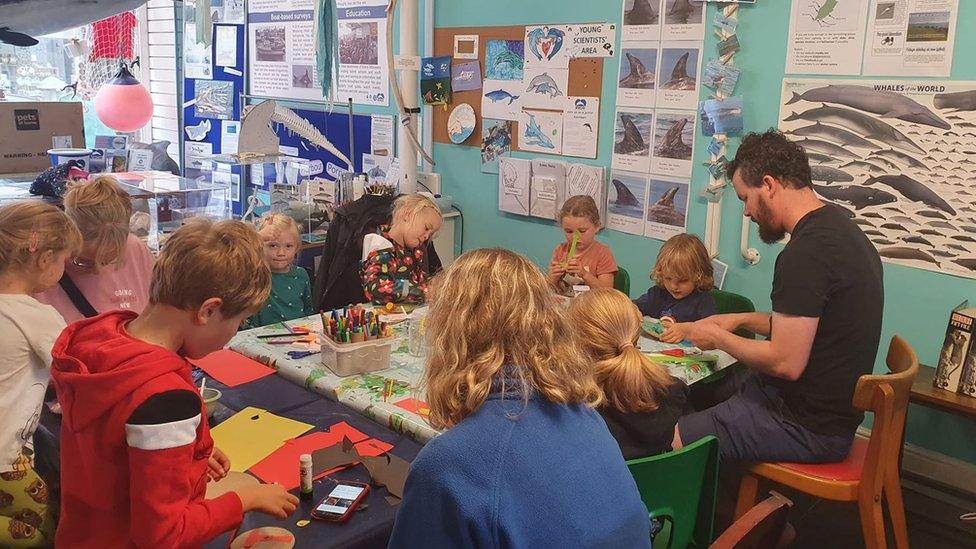 Manx Whale and Dolphin Watch childnren's education session