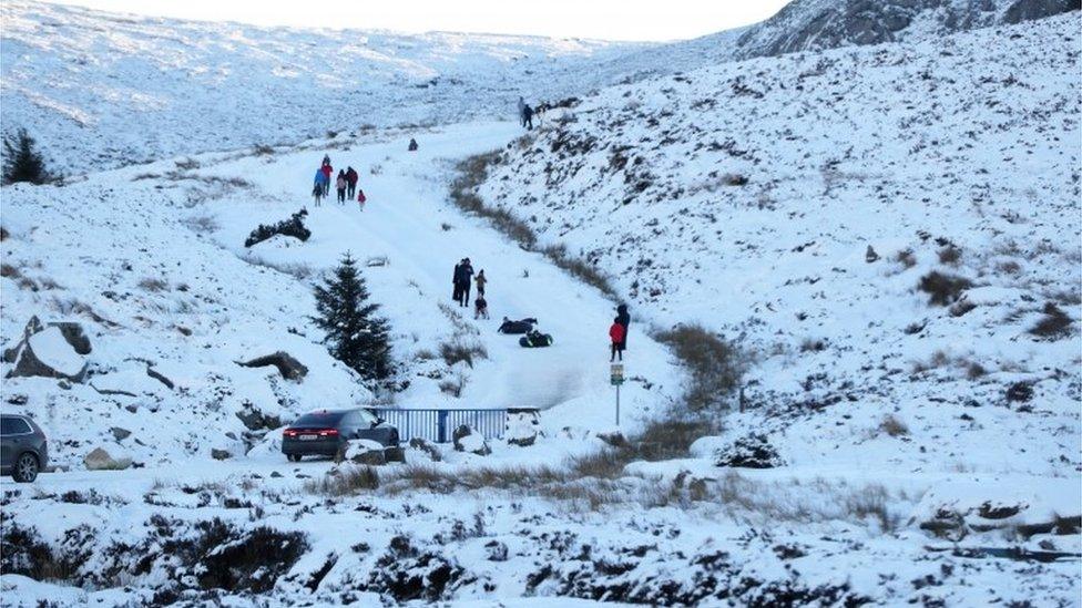 Mountain side in County Wicklow.