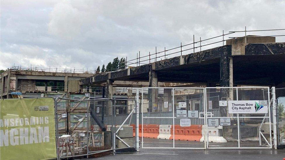 Part of the former Broadmarsh shopping centre