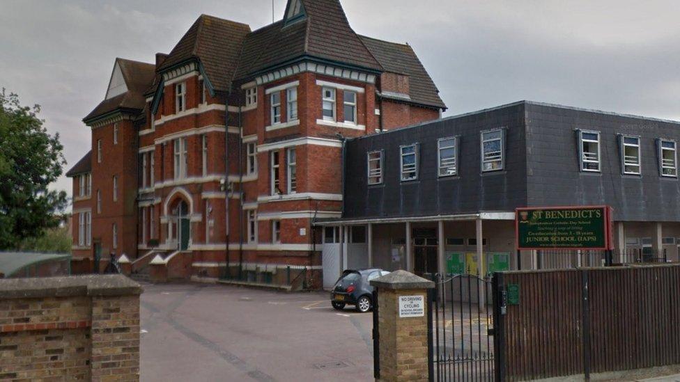 St Benedict's School in Ealing, west London.