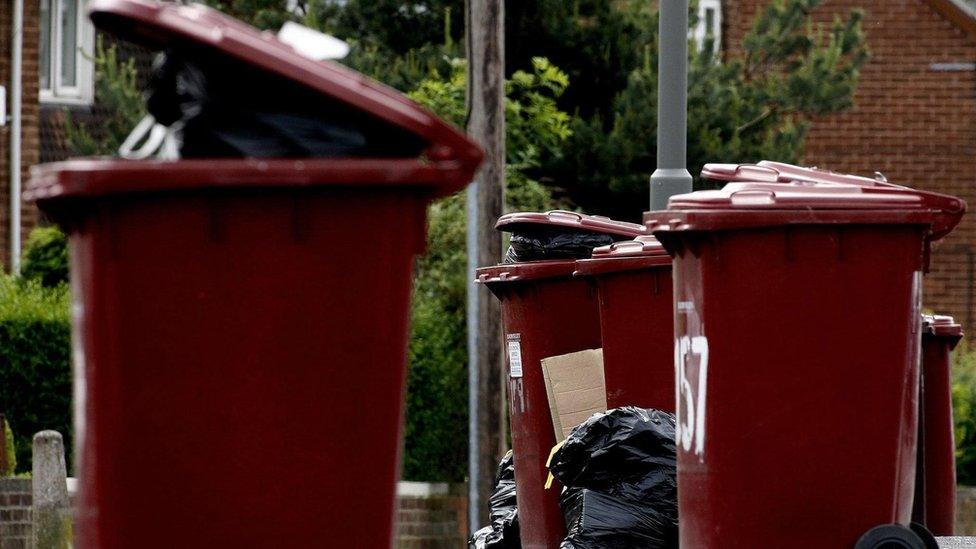 Bins in the street