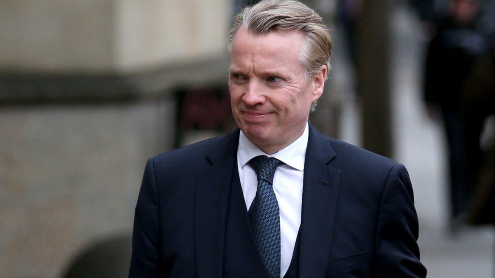 Craig Whyte arriving at High court in Glasgow