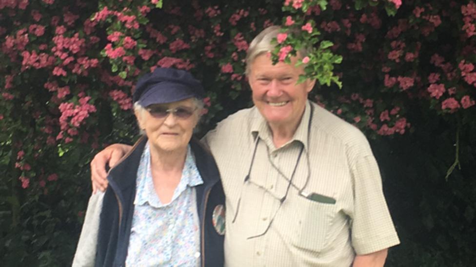 Dr Ireland with his wife, Ann