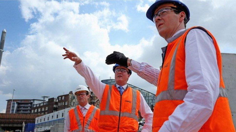 George Osborne and David Cameron in Manchester on the day they announced the Northern Powerhouse plan