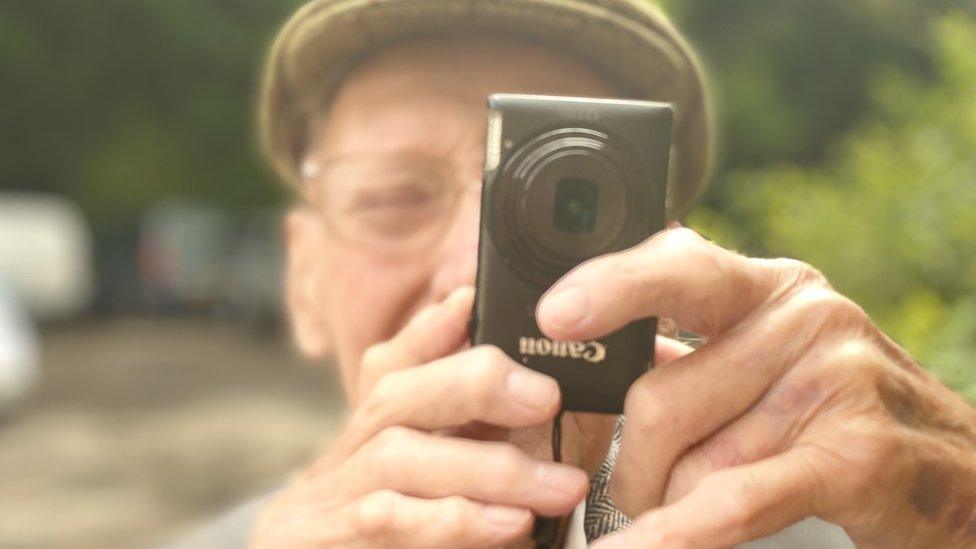 David Handford taking a photo