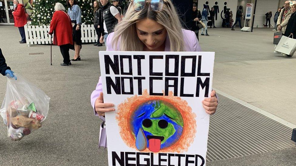 Climate protest in Leeds