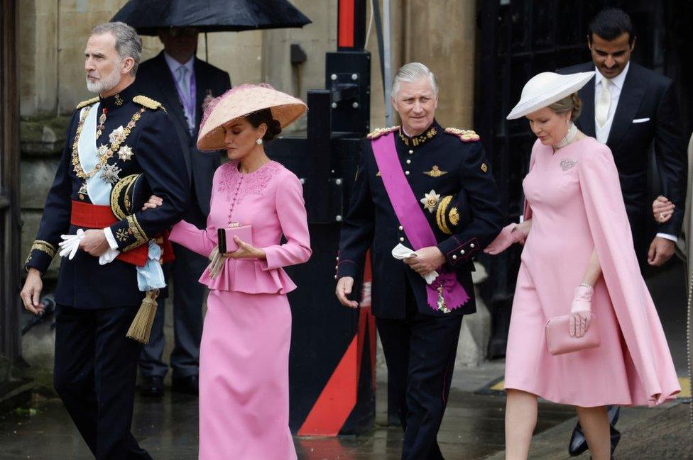 King Felipe VI of Spain, Queen Letizia of Spain, King Philippe of Belgium and Queen Mathilde of Belgium