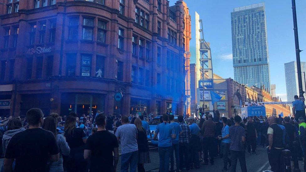 Man City parade