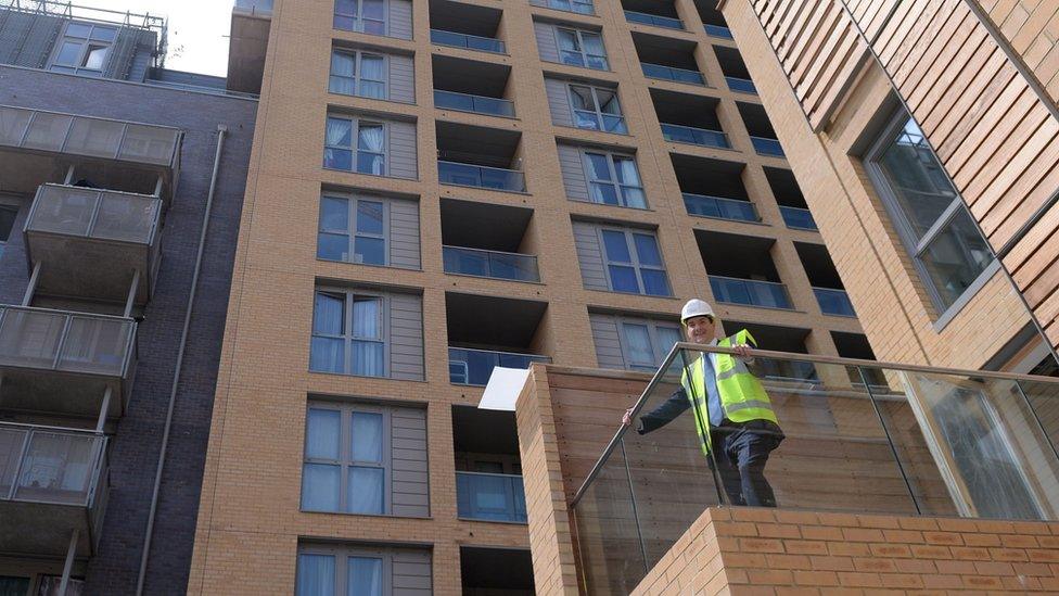 George Osborne at a Barrett development in Lewisham, South London