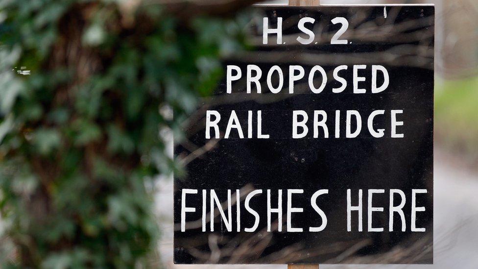 HS2 sign