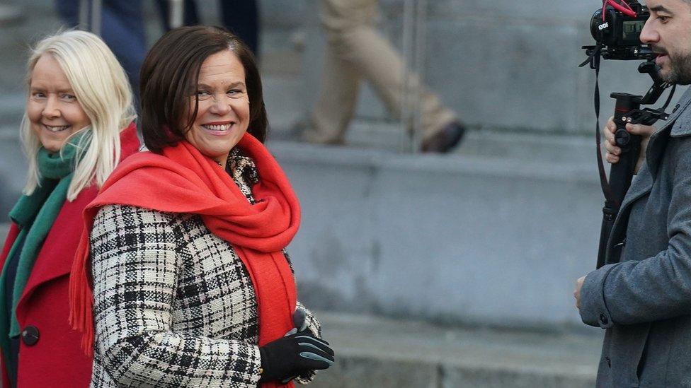 Sinn Féin leader, Mary Lou McDonald,