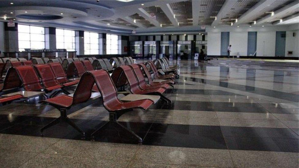 Empty Sharm el Sheikh airport