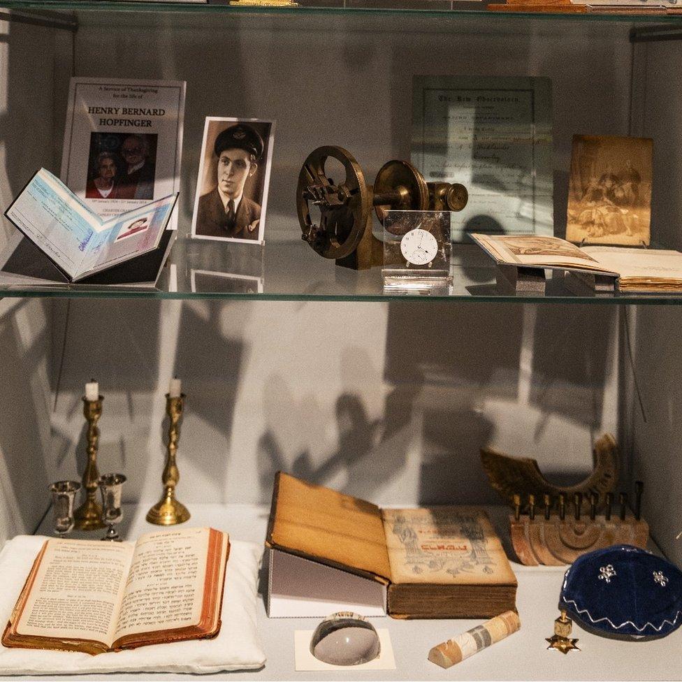 Items in the Jewish exhibition