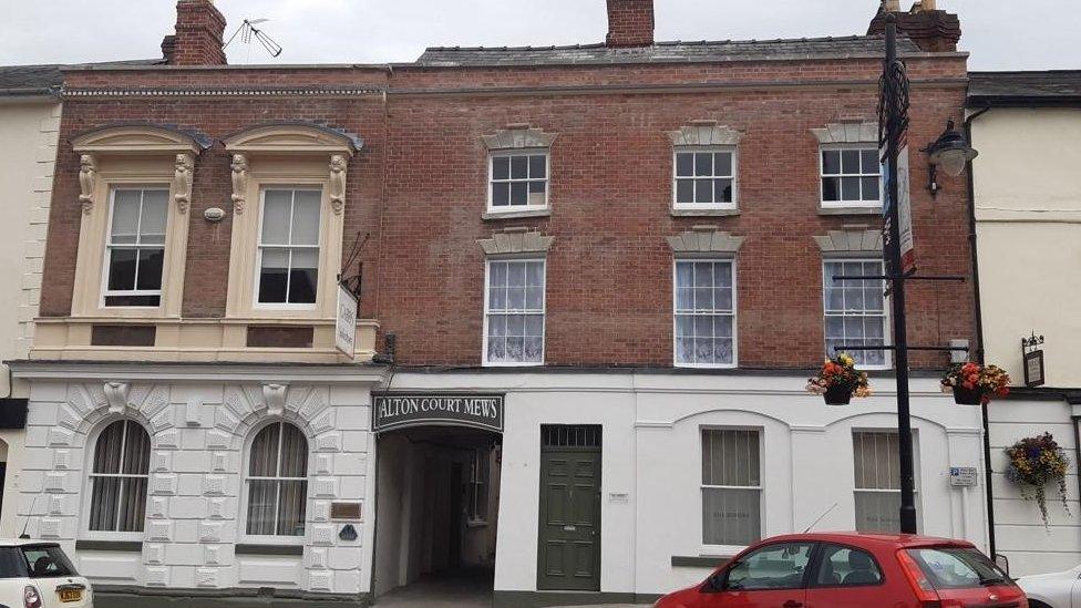 The outside of buildings on Broad Street in Leominster