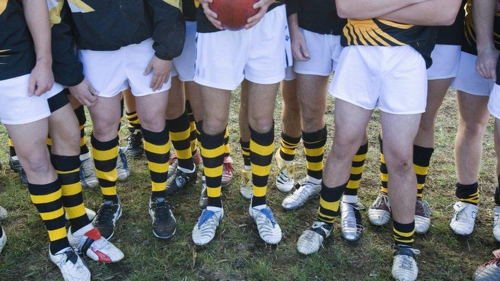 Teenage rugby team