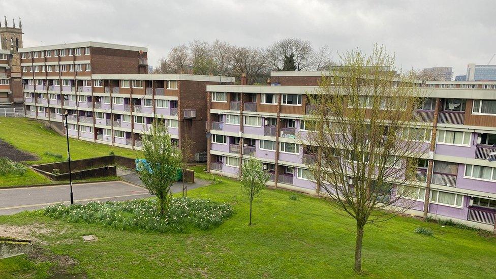 The flats on Exeter place, Sheffield