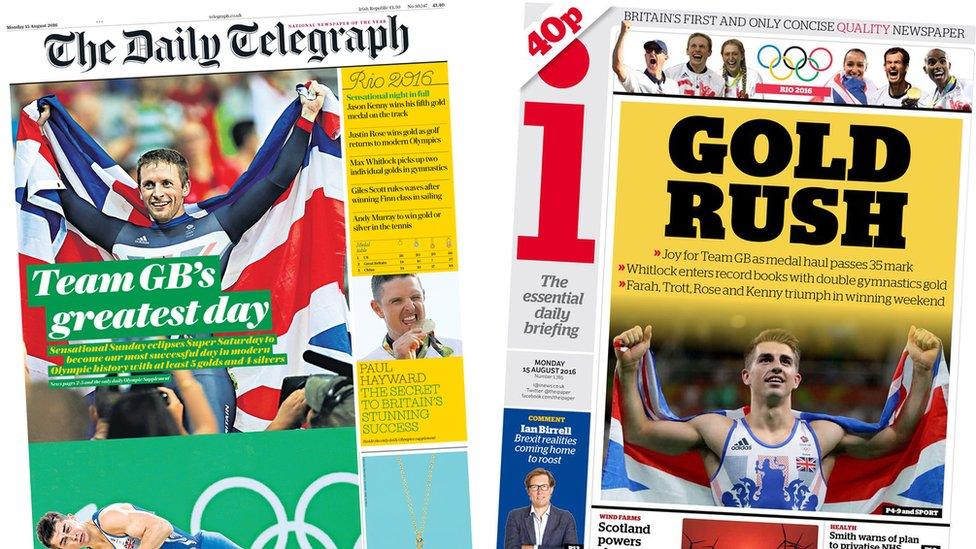 Telegraph/i front pages