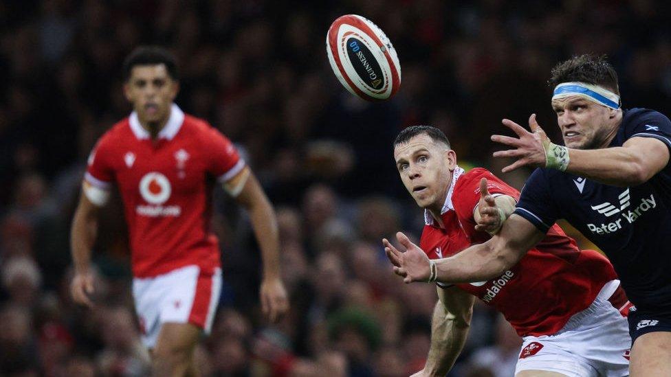 George Turner during Scotland vs Wales