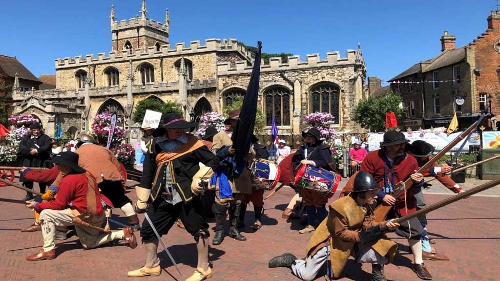 Sealed Knot re enactors in Huntingdon