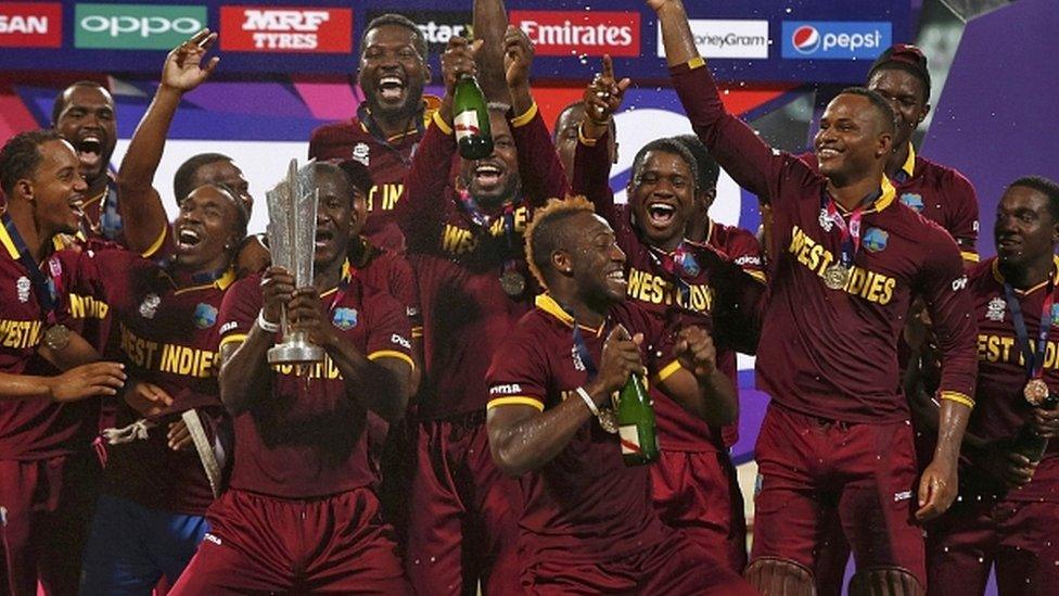 West Indies celebrate